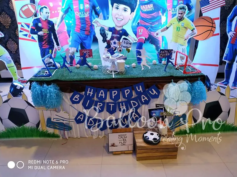 Royal Football Theme Decor in Bangalore Royal Football Theme Decor