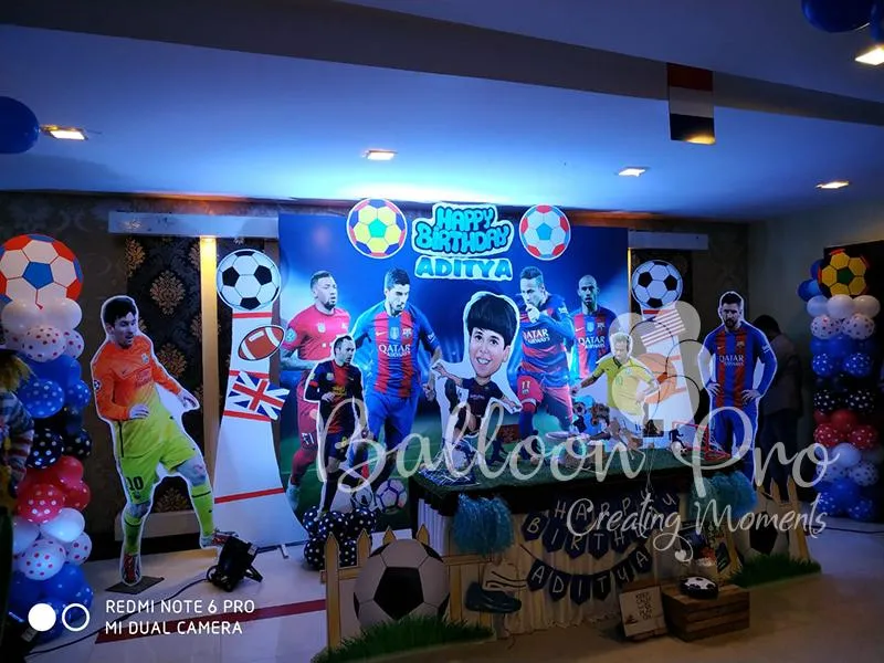 Royal Football Theme Decor in Bangalore Royal Football Theme Decor