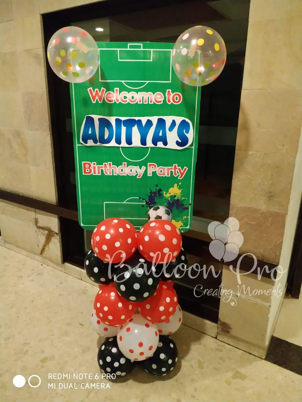 Royal Football Theme Decor in Bangalore Royal Football Theme Decor